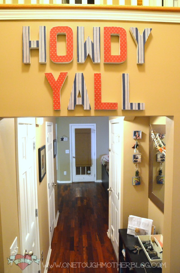 DIY Howdy Yall Wall Art by One Tough Mother