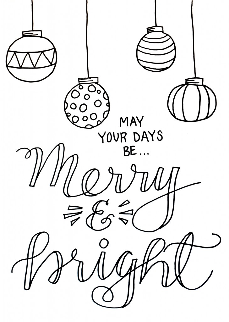 Christmas Coloring Page Amy Latta Creations